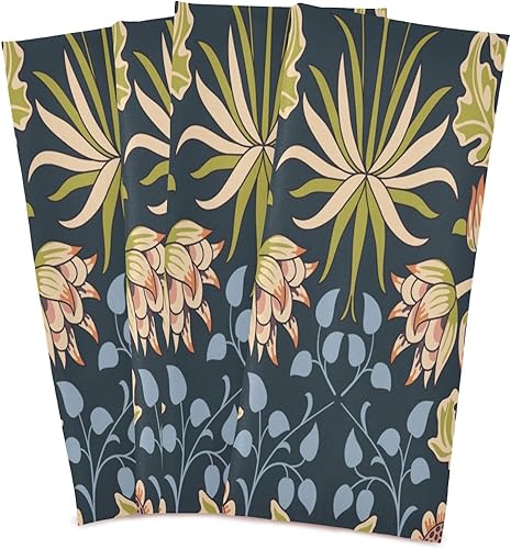 Miniatura 2 de Kigai Toallas de cocina vintage de 18 x 28 pulgadas, ultra suaves, absorbentes, de secado rápido, paños de limpieza lavables, toallas de mano,