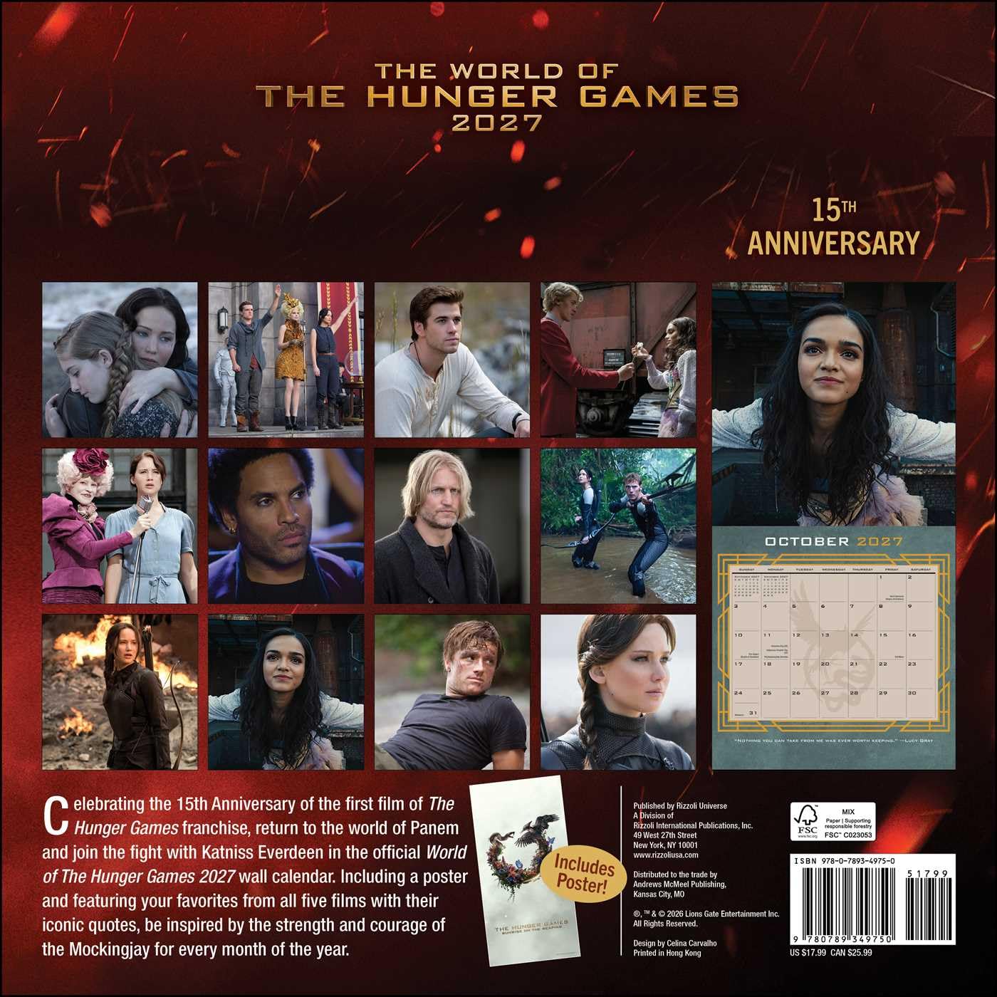 The Hunger Games 2027 Wall Calendar (Includes Full-Color Poster): Original Universe-Publishing Kalender [Mehrsprachig] [Kalender] (Wall-Kalender)