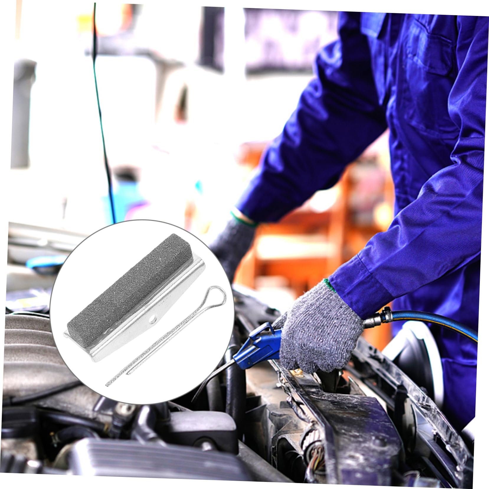 SOLUSTRE Professionelles Zylinderhonsatz 3 Stück aus Metall mit 3 Backen für Gleichmäßiges Honen und Polieren von Motorzylinderwänden im Kfz Werkstatt Einsatz