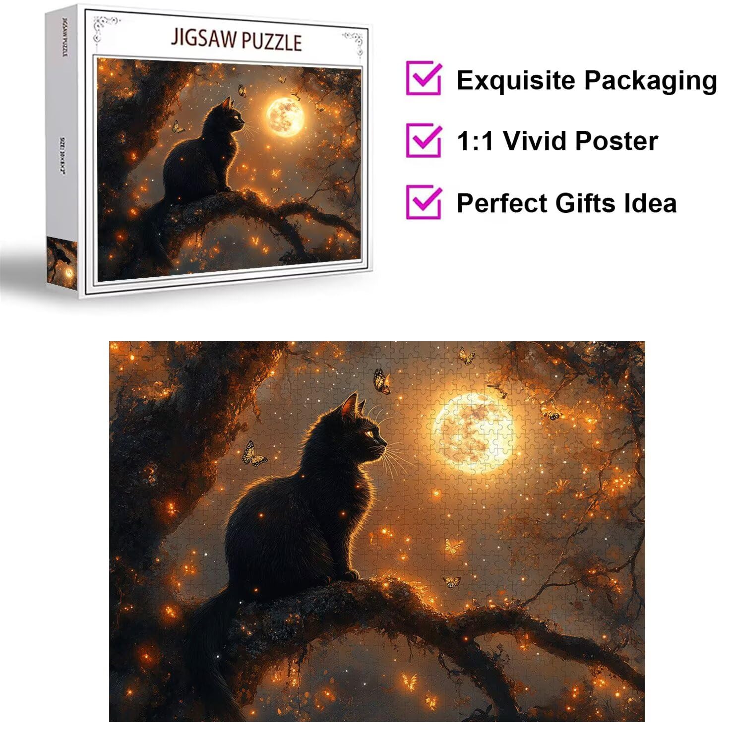 Puzzle dla dorosłych 2000, Moon Cat, 99x70cm, n-852