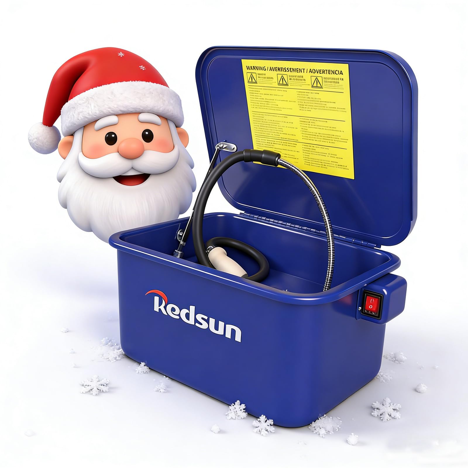 Parts Washer 3.5 Gallon Capacity Tank Cabinet Portable Automotive Parts Cleaner for Wheel Bearings, Gears, and carburetors (Blue)…