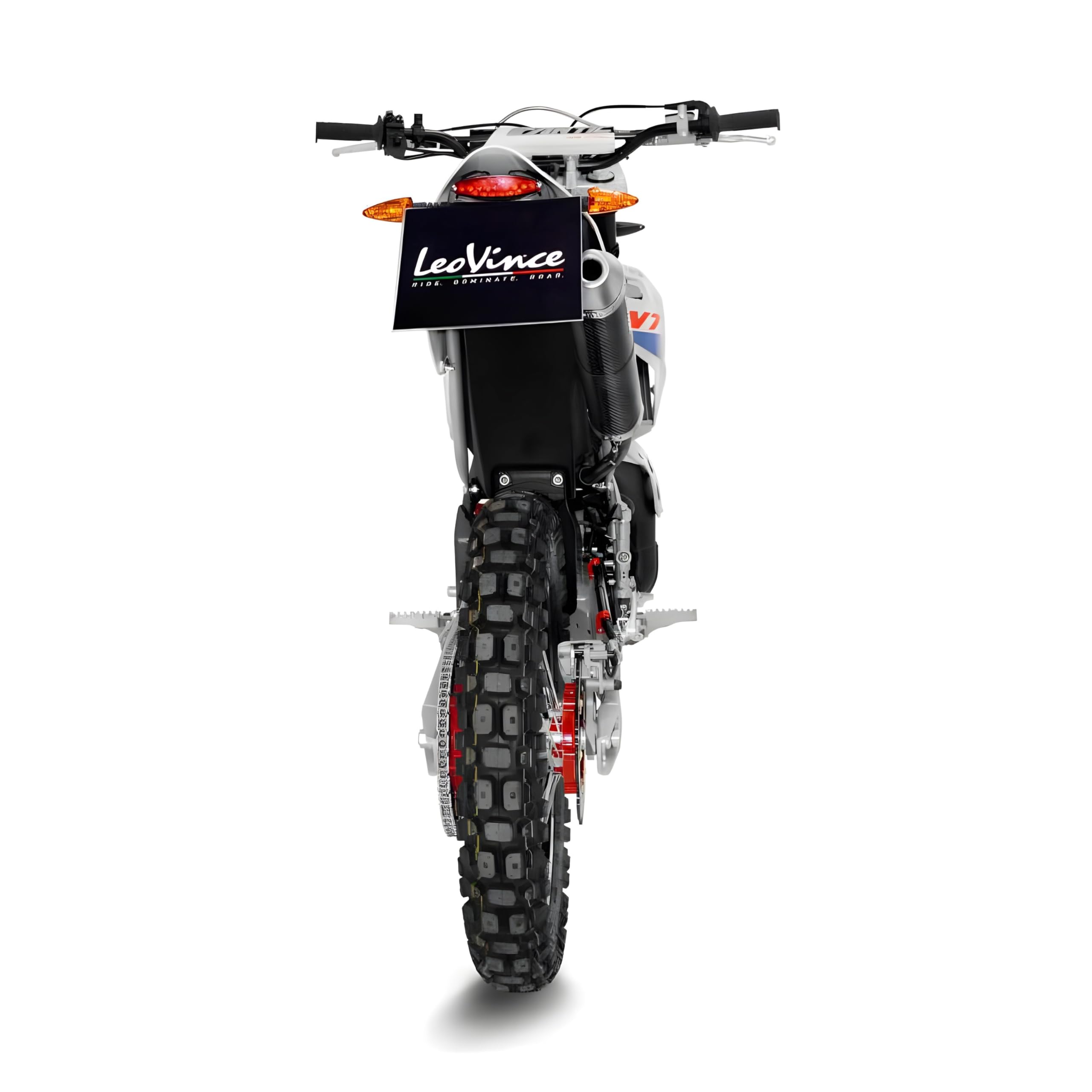 Endschalldämpfer/Auspuffanlage LeoVince SLIP-ON X-Fight, Carbon, Edelstahl Kappe, mit Zulassung für Fantic Enduro 50 / Motard 50 / Competition/Performance