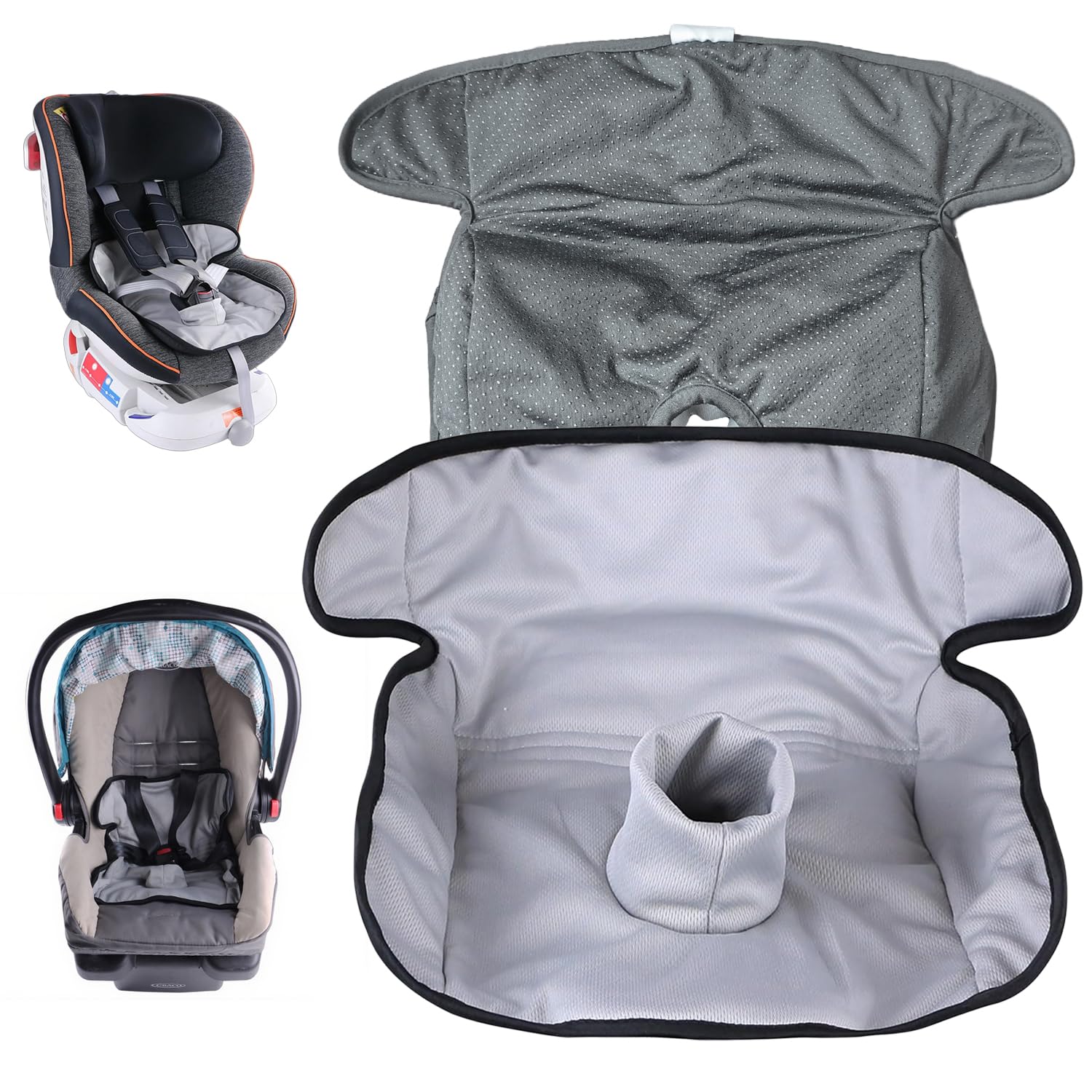 Kindersitz Protektor Pad, Sitzschoner auto kindersitz, Kindersitz unterlagen für auto, Waschbare Sitzschutz A-uto, Rutschfeste K-indersitz Schutzunterlage, für alle Kinderwagen & Autositze