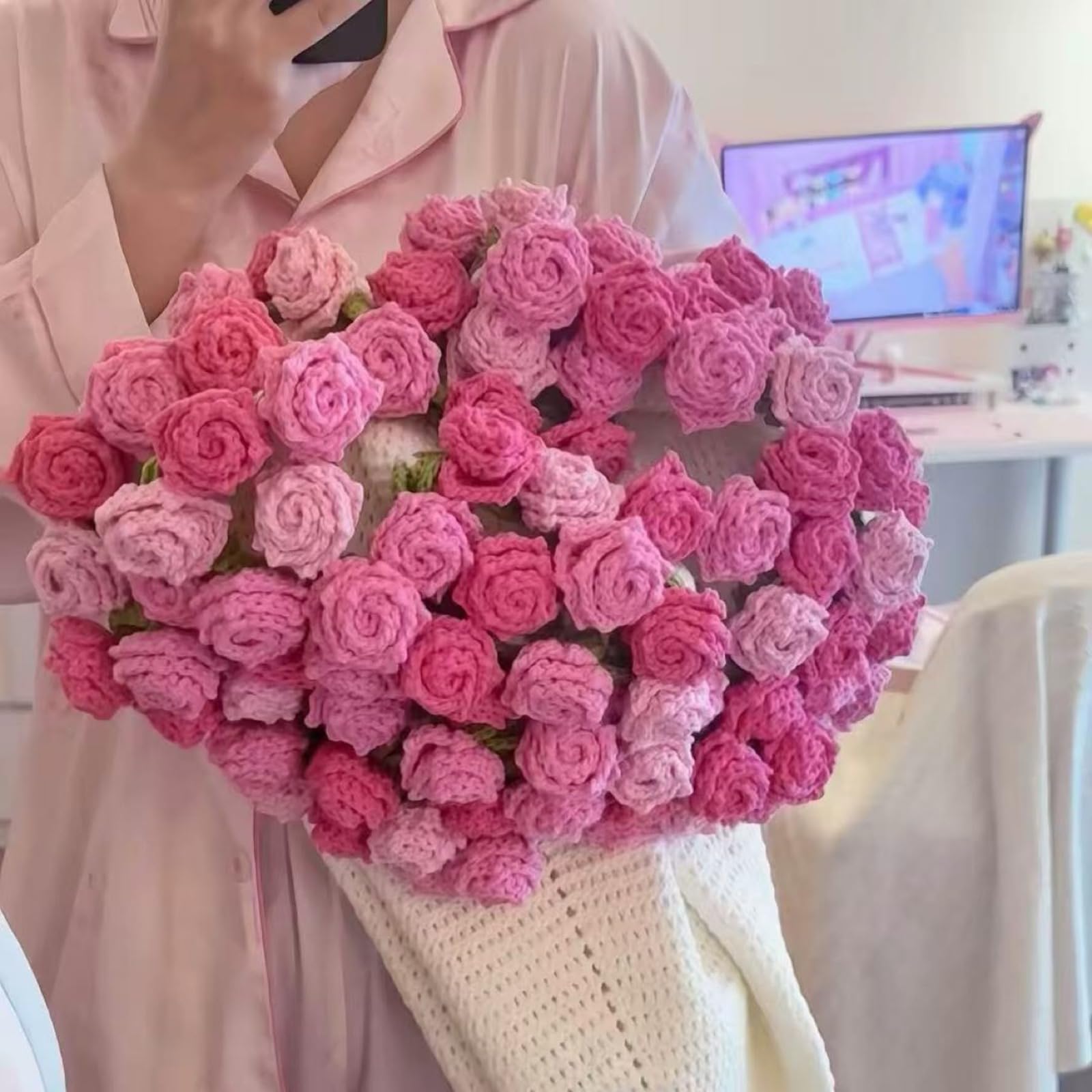 Amazon｜花束になるブランケット フラワー 花束キット 完成品 多色展開