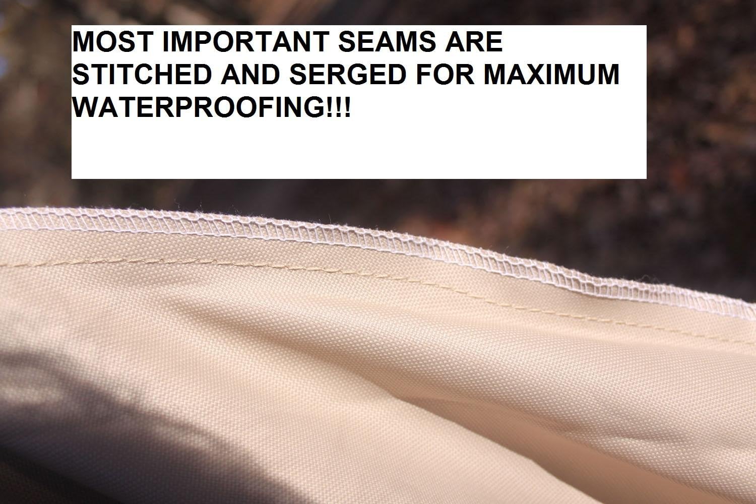 Vortex Direct Tan/Beige 13' 'Waterguard' Heavy Duty Canoe/Kayak, for Up to 13' Long, and for up to 9 1/2 Girth.