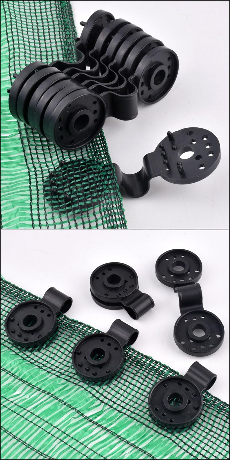 Clips Réutilisables VINTORKY - 50 Pièces Pour Maintenir Vos Toiles D'ombrage, Filets De Camouflage Et Bâches - Fixation Solide Et Rapide