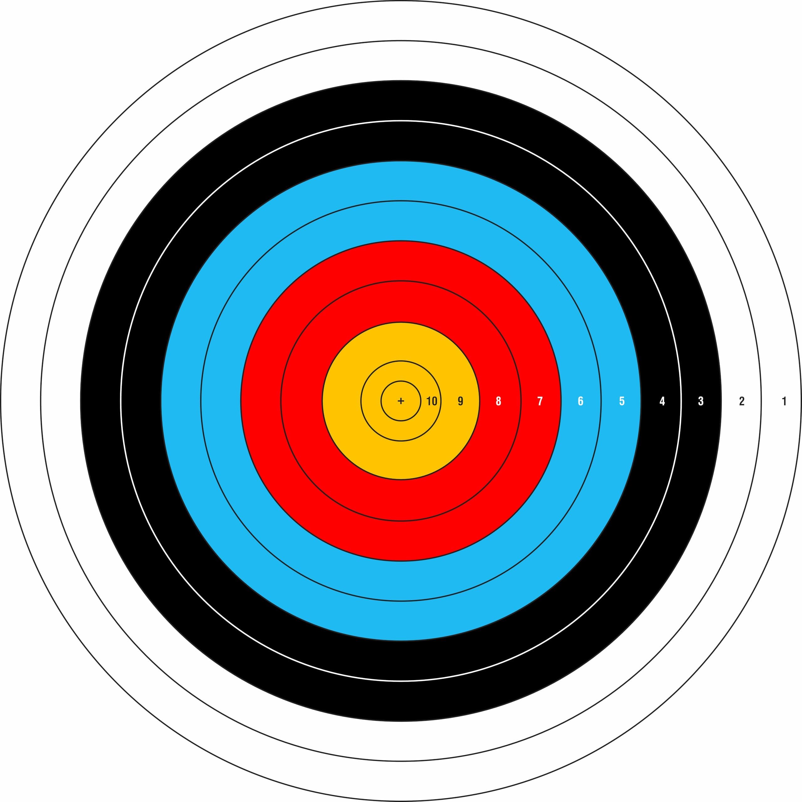 Archery Target for Bow and Arrow | 122x122cm | 4x4 Feet | 48"x48" | Olympic Size | Plastic Material | Outdoor Shooting | Pack of 1