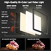 Kit de Luz LED para Video de 2 Unidades, NiceVeedi Luz de Estudio, 2800-6500K Regulable con Trípode y Soporte para Teléfono, Luz de Streaming de 73" para Grabación de Video, Transmisión de Juegos, YouTube 2