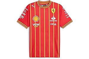 Scuderia Ferrari - Carlos Sainz Soccer Jersey - Men's Fit - Red
