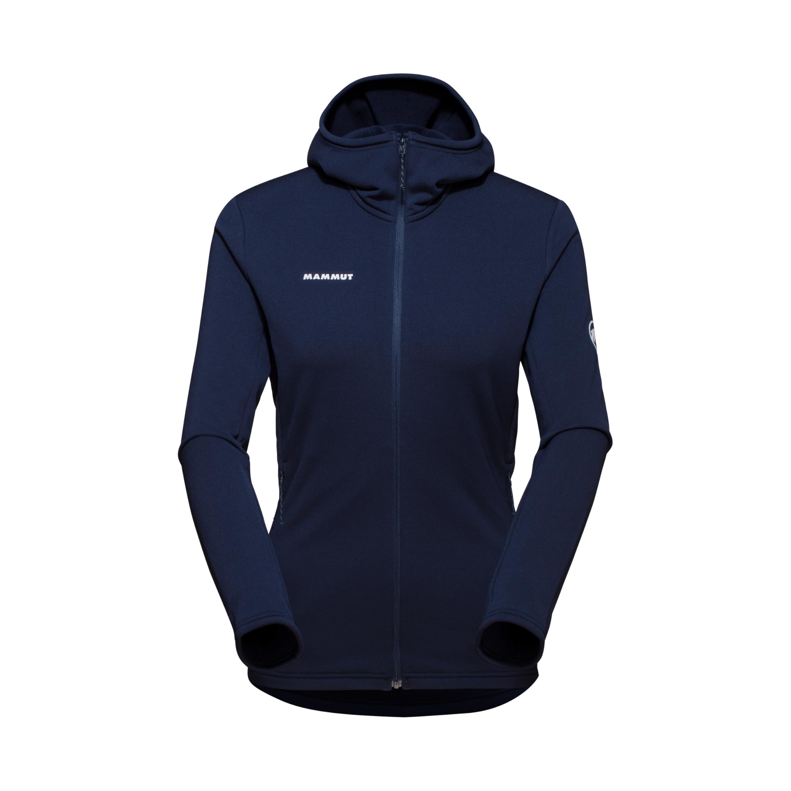 Mammut Aconcagua Light ML Hooded Jacket Women | Breathable Midlayer Clothing, for Outdoor Activities | Marine, XL