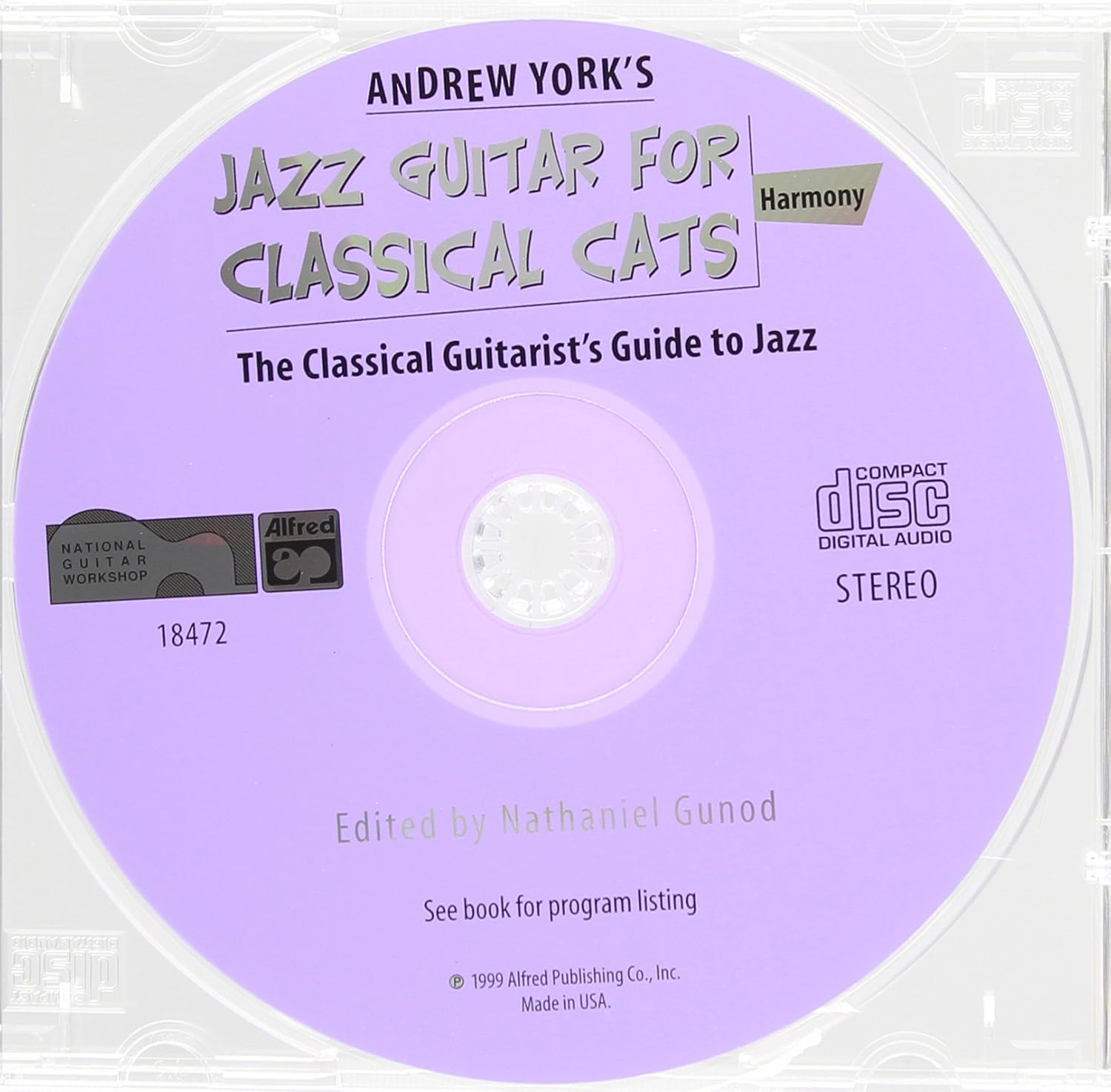 Jazz Guitar for Classical Cats Harmony (the Classical Guitarist's Guide to Jazz York pse, Hrh