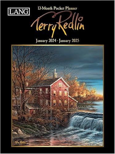 LANG Terry Redlin 24991003183 - Agenda mensual de bolsillo 2024
