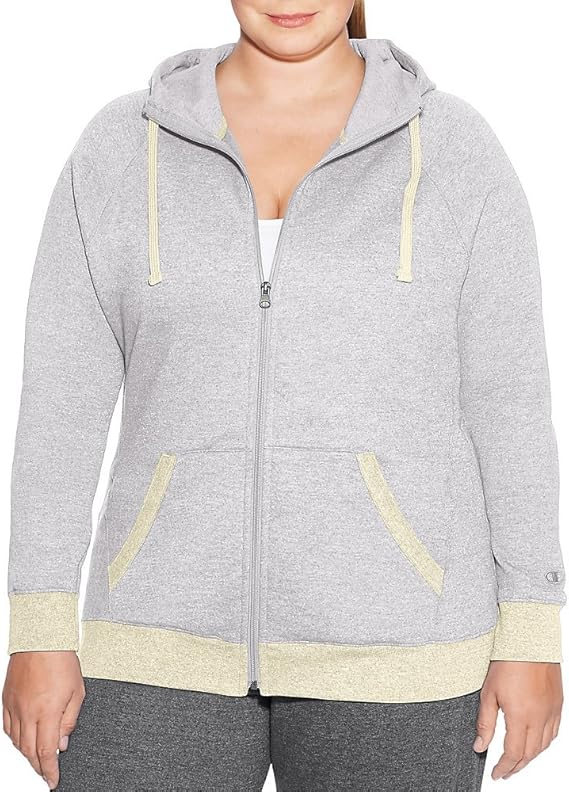 Champion Women's Plus Fleece Full Zip Hoodie : Amazon.sg: Fashion