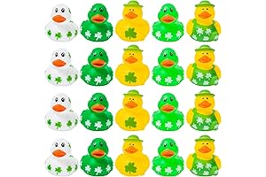 Haooryx St. Patrick's Day Rubber Duck Toys for Toddlers (20-Pack)