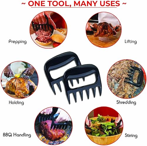 Miniatura 4 de Garras de carne para triturar. Garras de barbacoa de Papá Noel. Divertidos rellenos de calcetines para hombres, papás, parrilladoras, caja de regalo