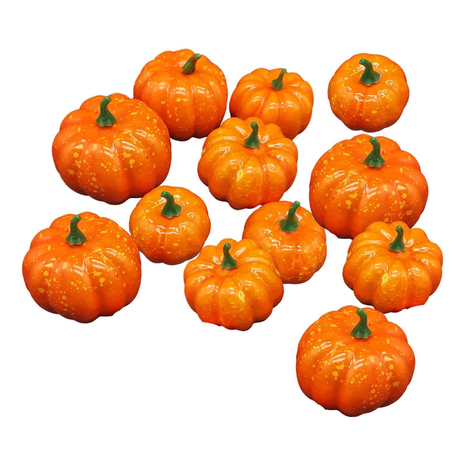 CYDZSRA Assorted Artificial Pumpkins Unique Decorative Foam Style Seasonal Gatherings And Gifts Photography Props For Various Festivals Halloween Pumpkins