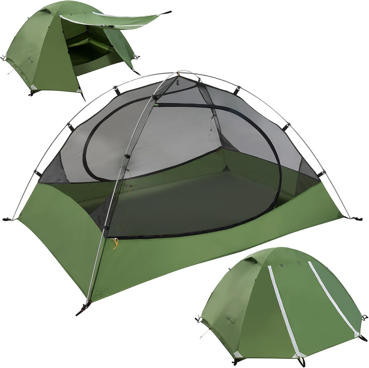 Clostnature Polaris Lightweight Backpacking Tent - 1/1.5/2/3/4/6 Person Ultralight Waterproof Camping Tent