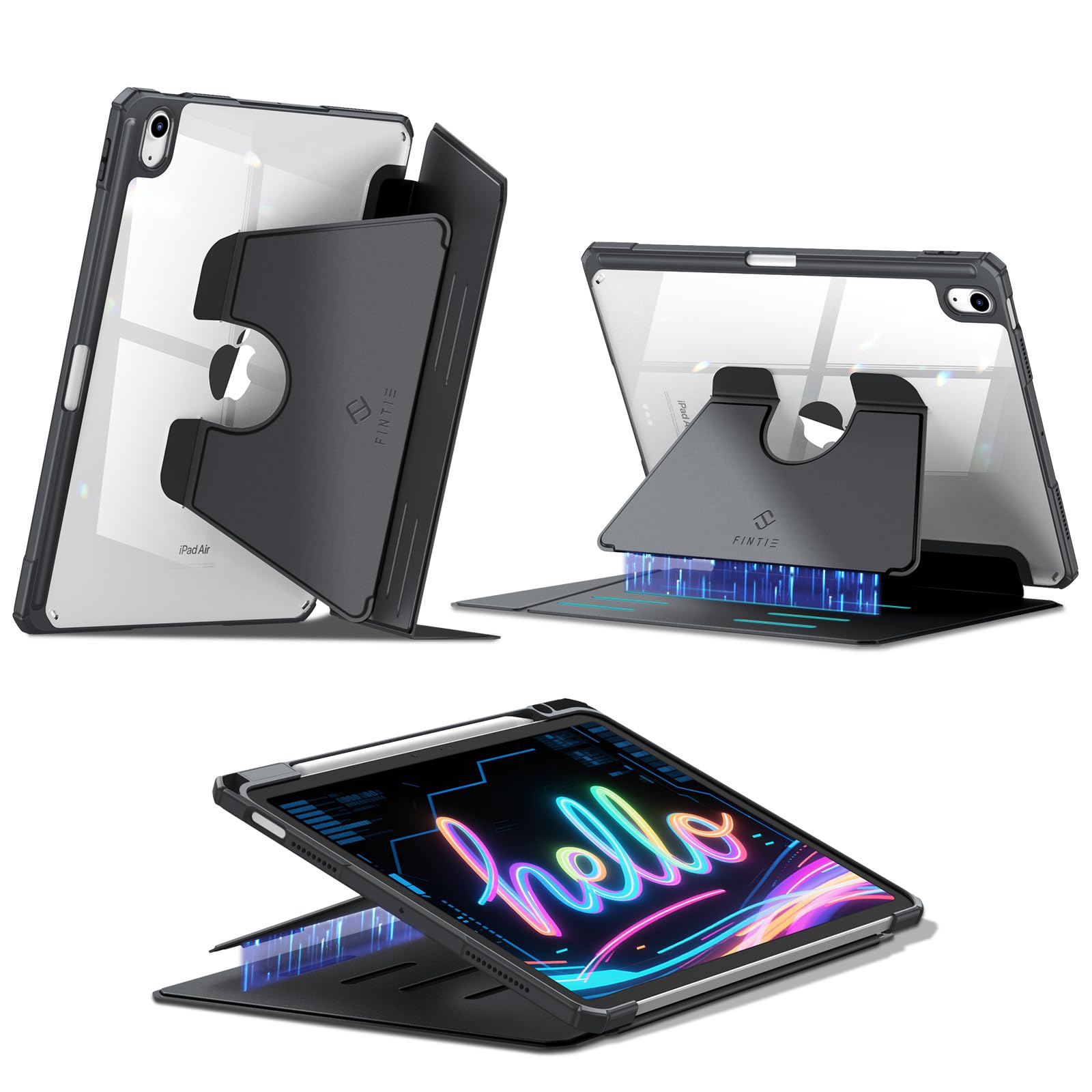 JETech Custodia per iPad Air 11 Pollici M2 (2024), iPad Air 5/4 (10,9-Pollici, 2022/2020, 5a/4a