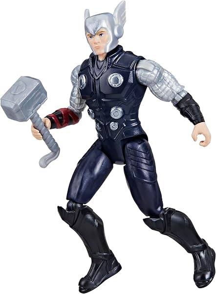 Hasbro Marvel Avengers Epic Hero Series, Thor, Figuras de Colección, Martillo de Juguete, Héroes de Acción para niños y niñas a Partir de 4 años, Idea de Regalo, Cómics de Aventura
