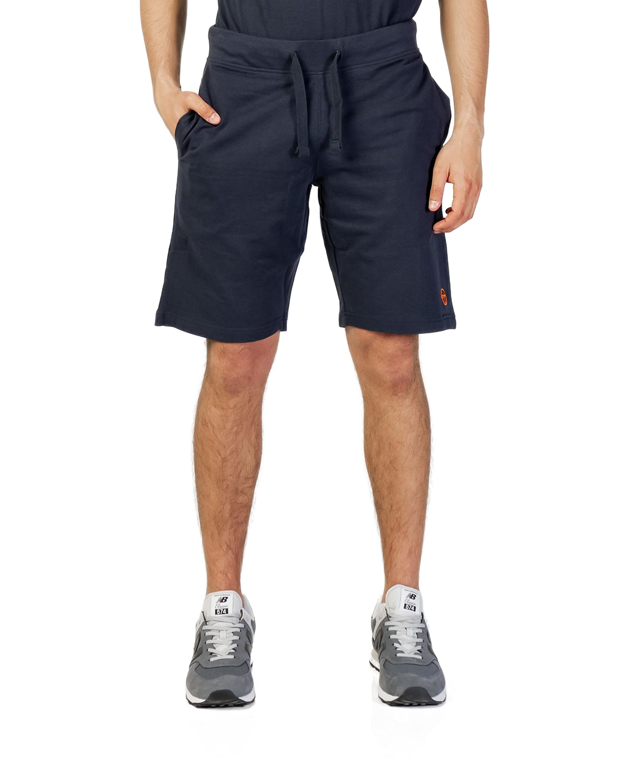Sergio Tacchini Bermuda 16 Inch, Navy Orange, L
