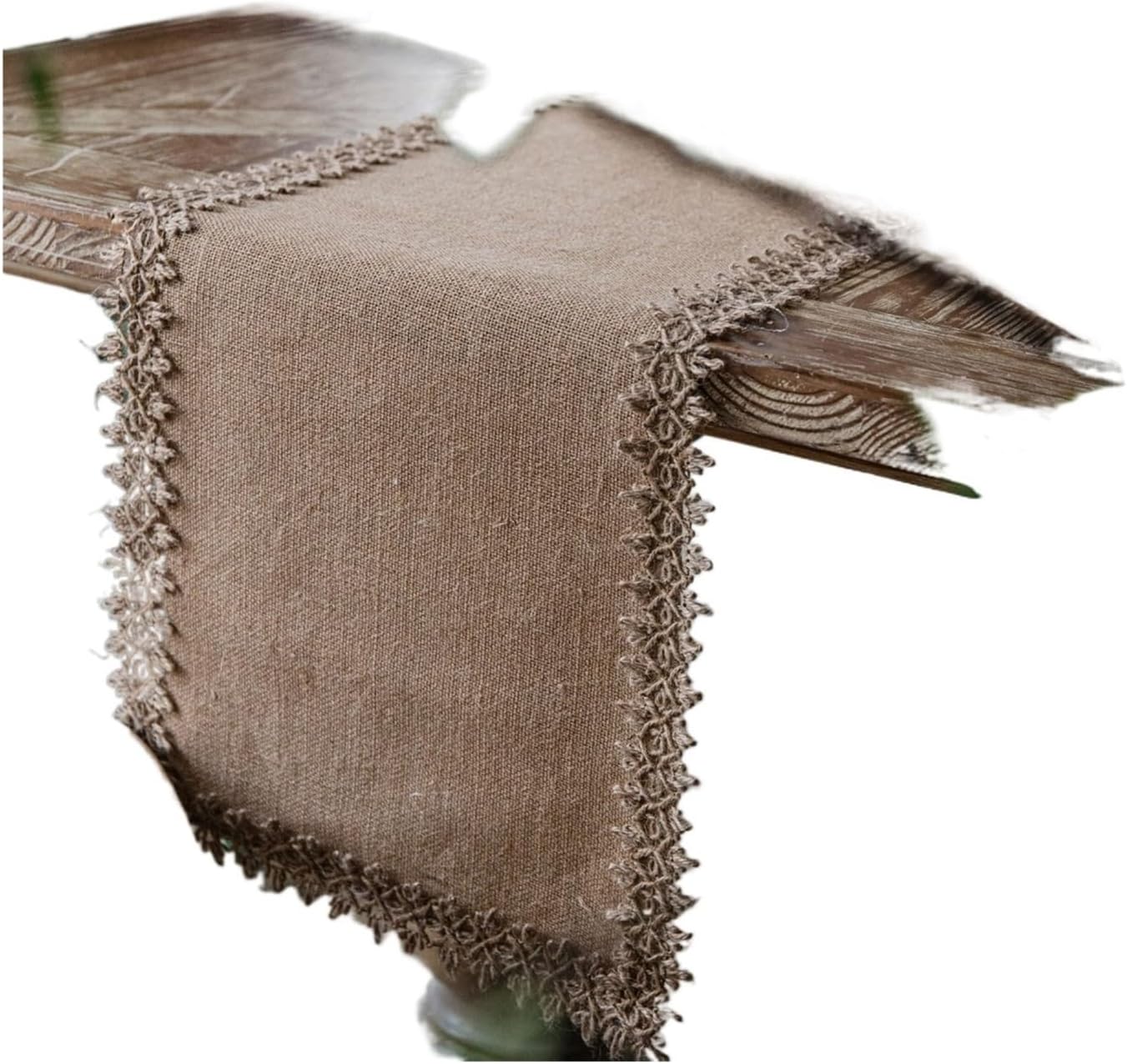 Table Runner for Home Decor Table Runners Burlap Cotton Runner with Tassels for Restaurant Rustic Home Dining Wedding Party Decor(Color 5,30x140cm with Tassel)