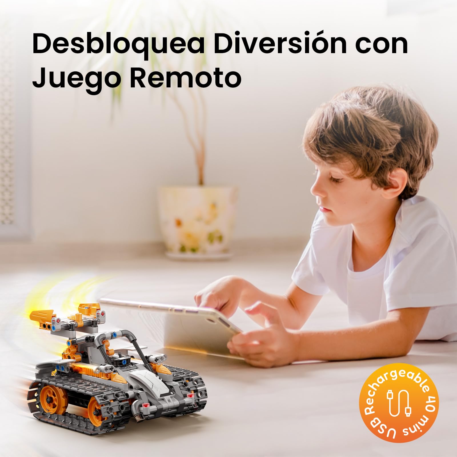 VEPOWER 5-in-1 Programmierbares Roboter-Bauset | Spielzeug mit App und Fernbedienung, ideales Geschenk für Kinder von 8 bis 12 Jahren, 488 Teile