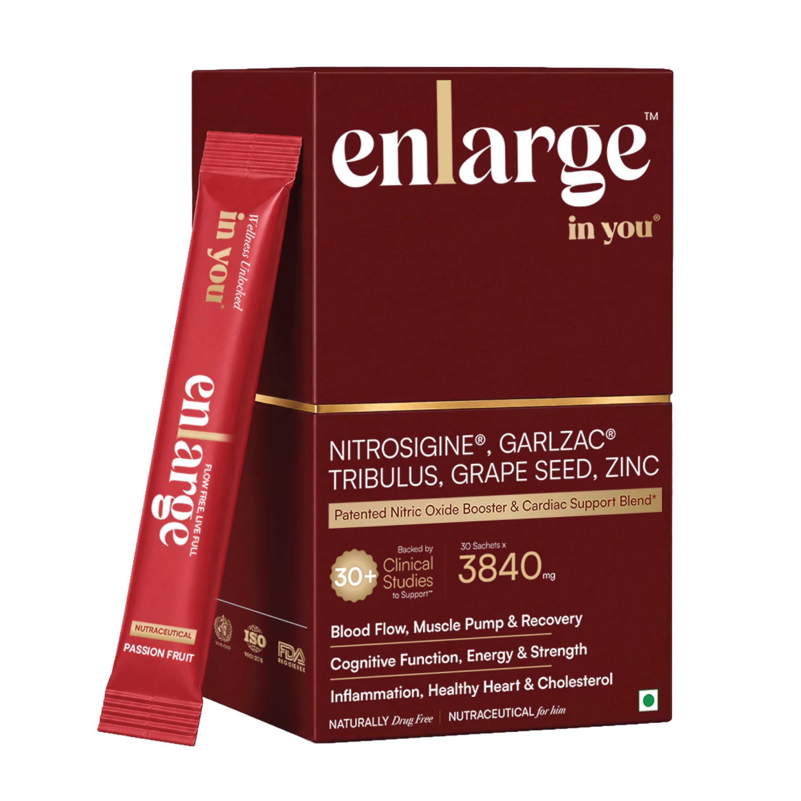 Enlarge™ in you | Patented Blood Flow & Heart Health Nutrition | Nitrosigine®