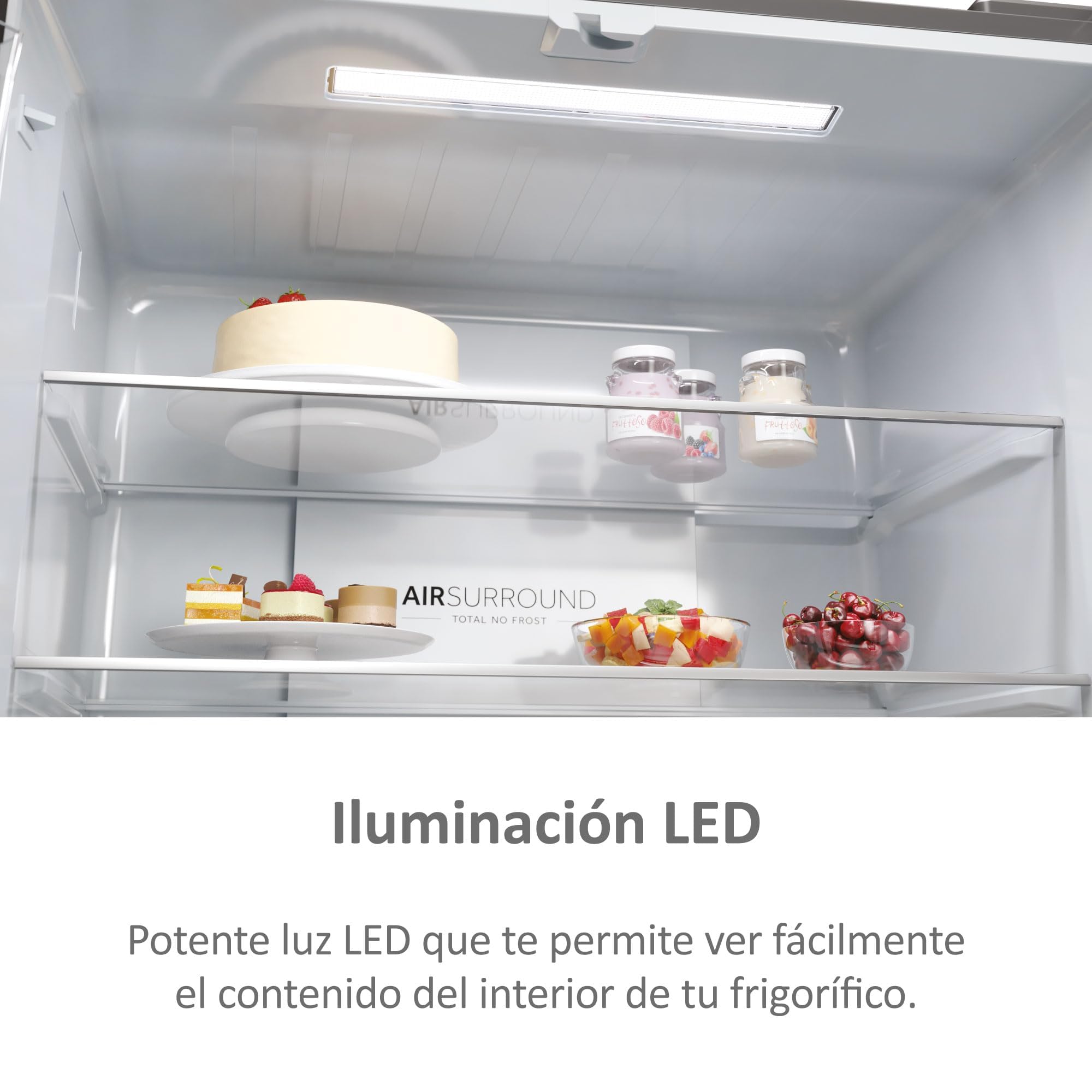 Haier Cube 83 Series 3 HCR3818ENMM - Frigorífico 4 Puertas, Display LED, Función Cooling y Freezing, 467L, Tiradores Integrados, Total No Frost, Ancho 83cm, Motor Inverter, Luz LED, Inox