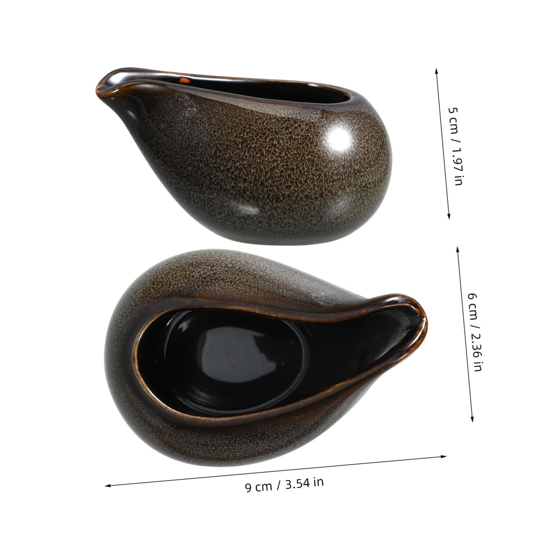 OFFSCH Ceramic Pitcher for Sauces and Dressings Creative Spout Design Capacity for Bbqs Buffets and Parties Easy to Clean and Maintain for Home and Restaurant Use