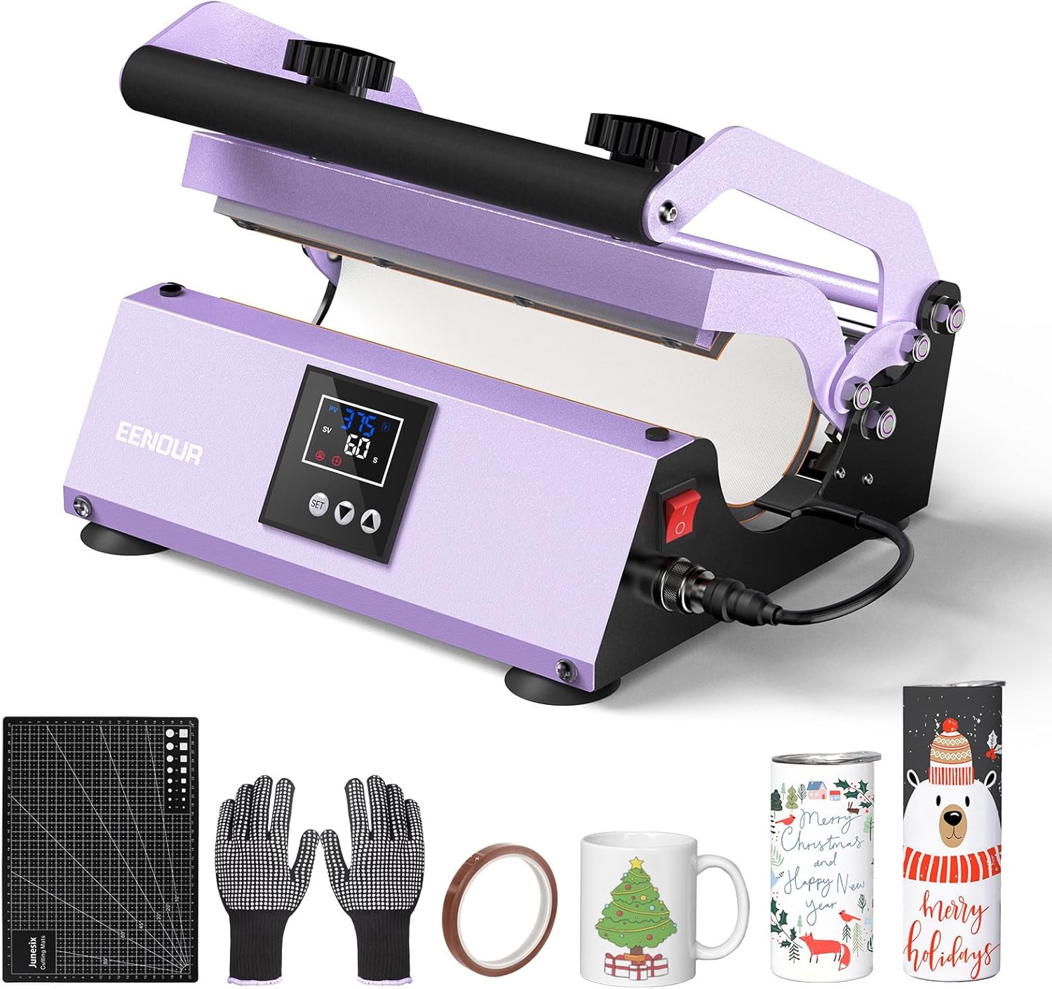 EENOUR Tumbler Heat Press Machine with accessories