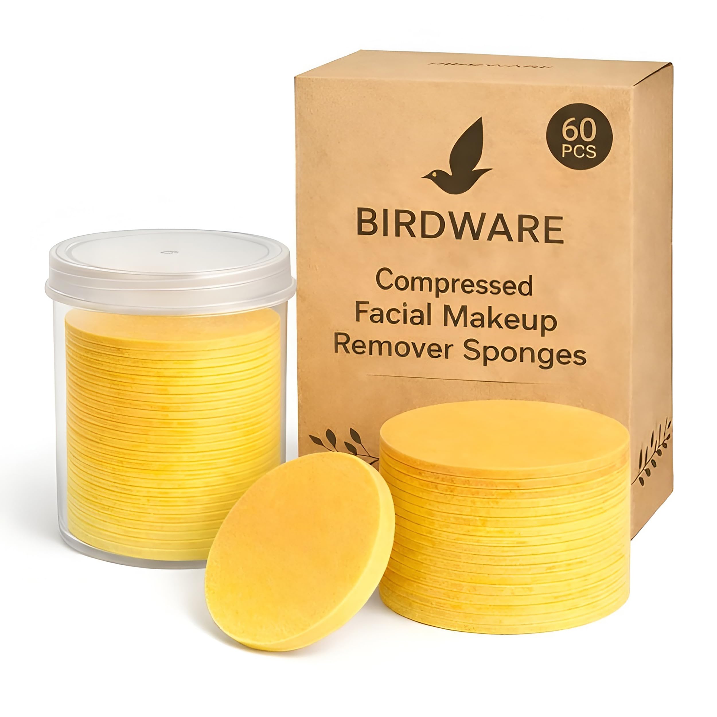 BIRDWARE Yellow PVA Beauty Sponge – 60 PCS | Even Application Sponge for Turmeric & Kojic Acid Use-image-14