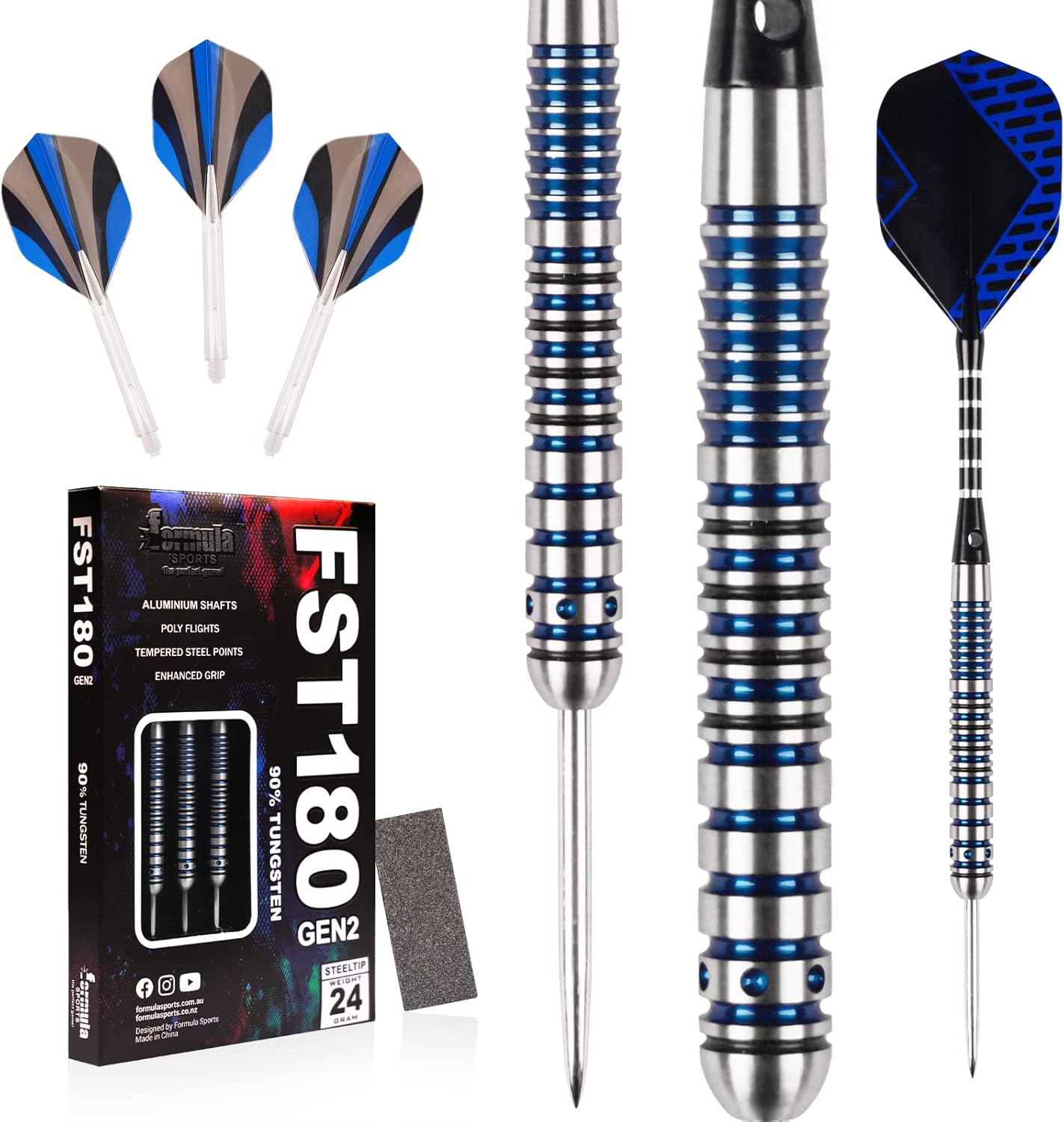 Formula 90 Tungsten Darts 21g/22g/23g/24g Steel Tip， Steel Tip Darts