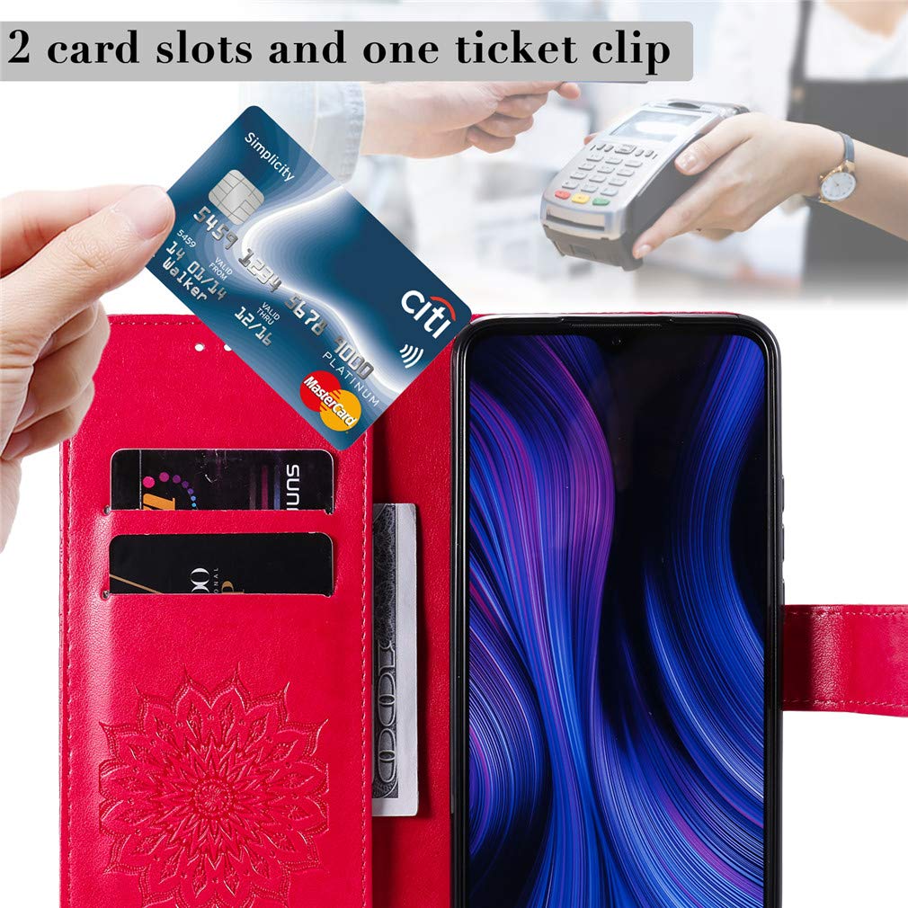 WBWONE Leather Folio Cover Per Xiaomi Redmi Note 13 5G, Custodia In - Foto 12