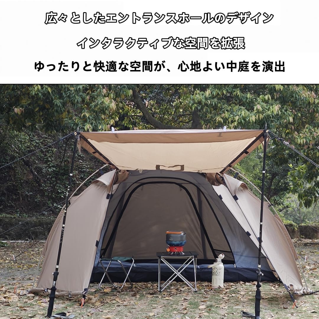 Amazon.co.jp: 大型テント 耐火性 防水ドームテント 防虫、換気、難燃