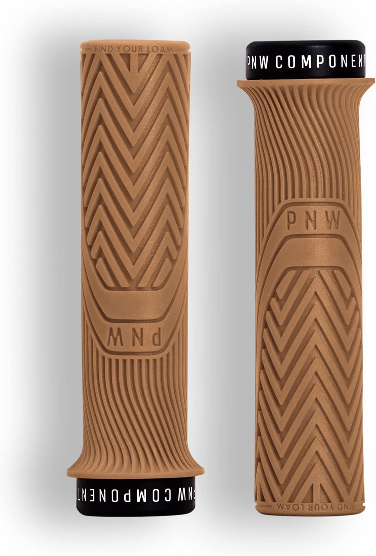 Loam MTB Bike Grips – Lock-On Mountain Bike Handlebar Grips – 25A Tacky Rubber – Ergonomic Trail & Enduro Grip – 30mm or 34mm – Multiple Colors