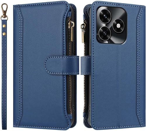 PEIYE Coque pour Honor X5c Plus - Housse Portefeuille Fermeture en Cuir PU avec 