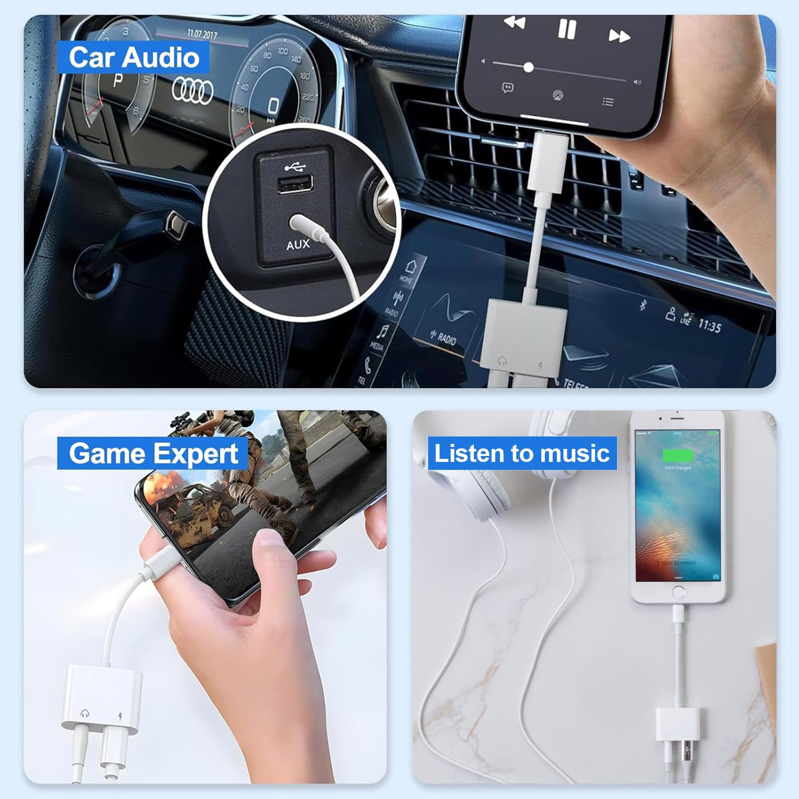 Apple lightning naar 3 5 mm jack adapter - multimedia-accessoires kopen? | Korting tot 19