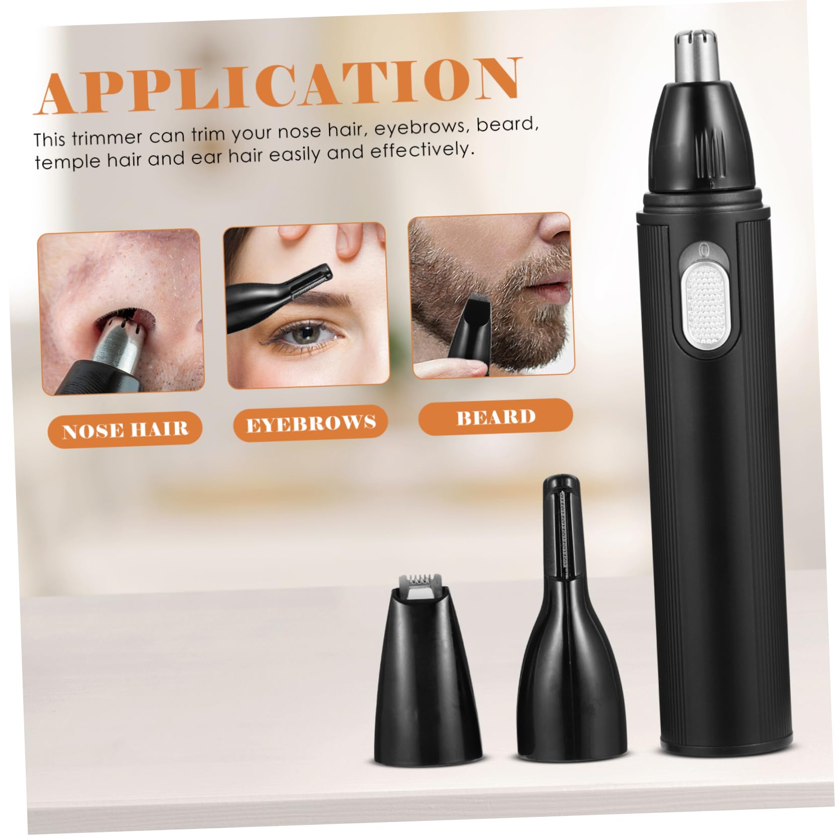 Healeved 2sets Regolabarba Per Trimmer Naso Orecchie e Sopracciglia Design Maneggevole e Facile Trasportare