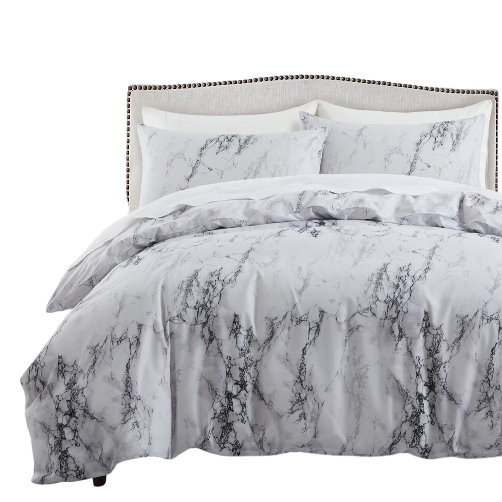 Jazuaiao Art Encouraged Snow Bedding Set 3 Part Permanent Polyster Fabric Fold Immune Home Deck Rudiments Contemporary Bedroom Set