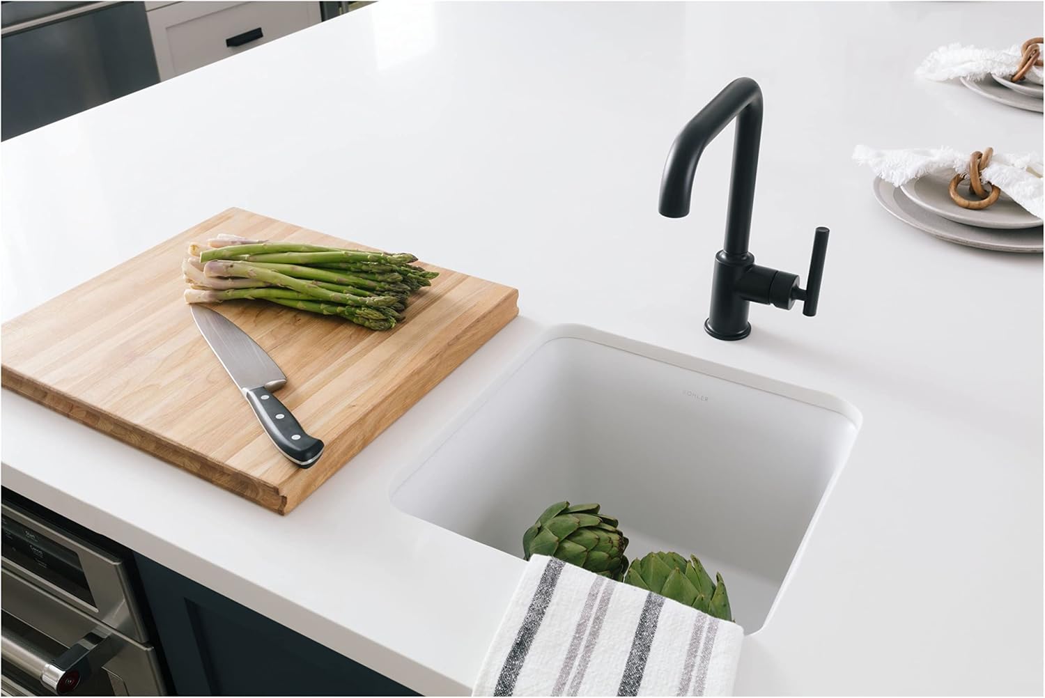 KOHLER K-7509-SN Purist Secondary Swing Spout Without Spray, Vibrant Polished Nickel