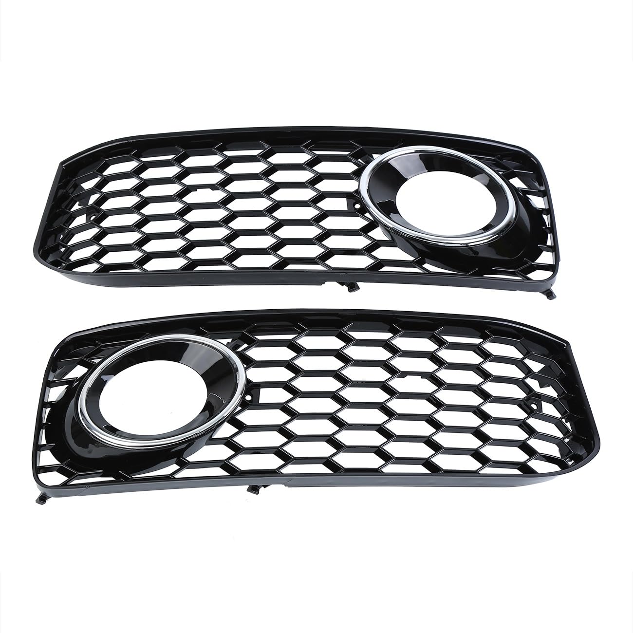 Car Side Wing Air Flow Fender Grille For Au&di A5 S-Line/S5 B8 RS5 2008-2012 Black Grill Kidney Samger 2pcs Car Fog Light Grille Lamp Cover Honeycomb Hex Front Grille