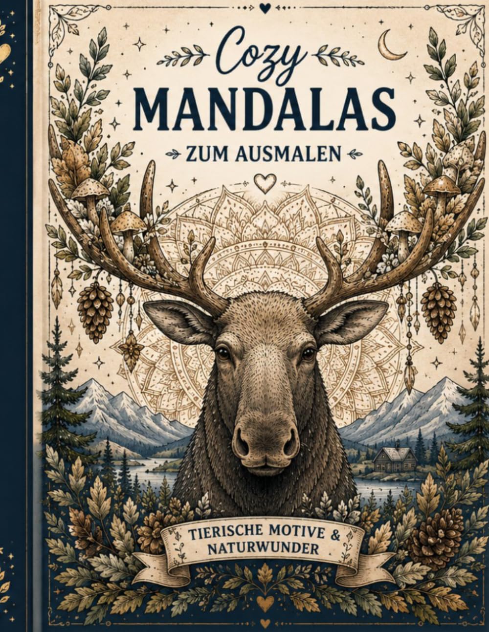 Cozy Mandalas zum Ausmalen: Tierische Motive & Naturwunder