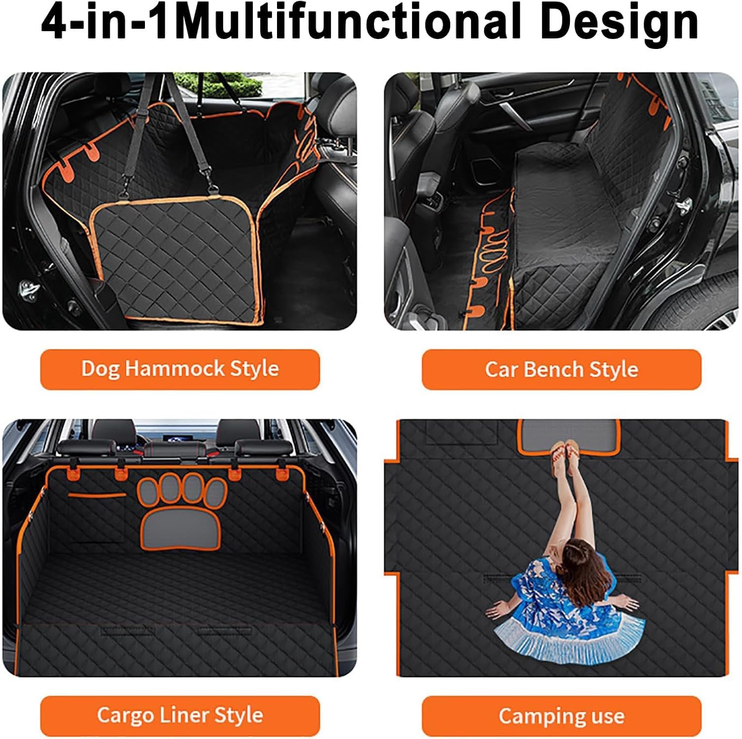Funda Coche Perros Asiento Trasero para Hyundai 7th Generation Elantra 2021-2025