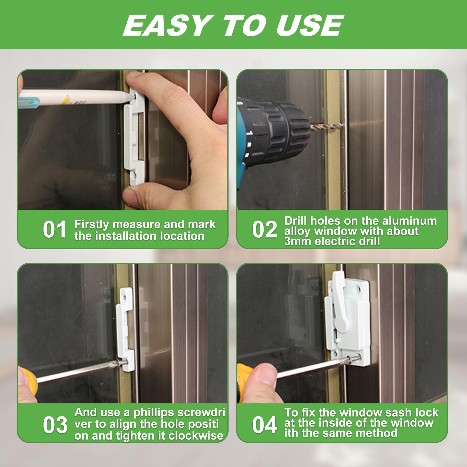 Window Lock Replacement Snapklik.com : 6 Pack Window Sash Locks, Cam Action Window Locks For ...