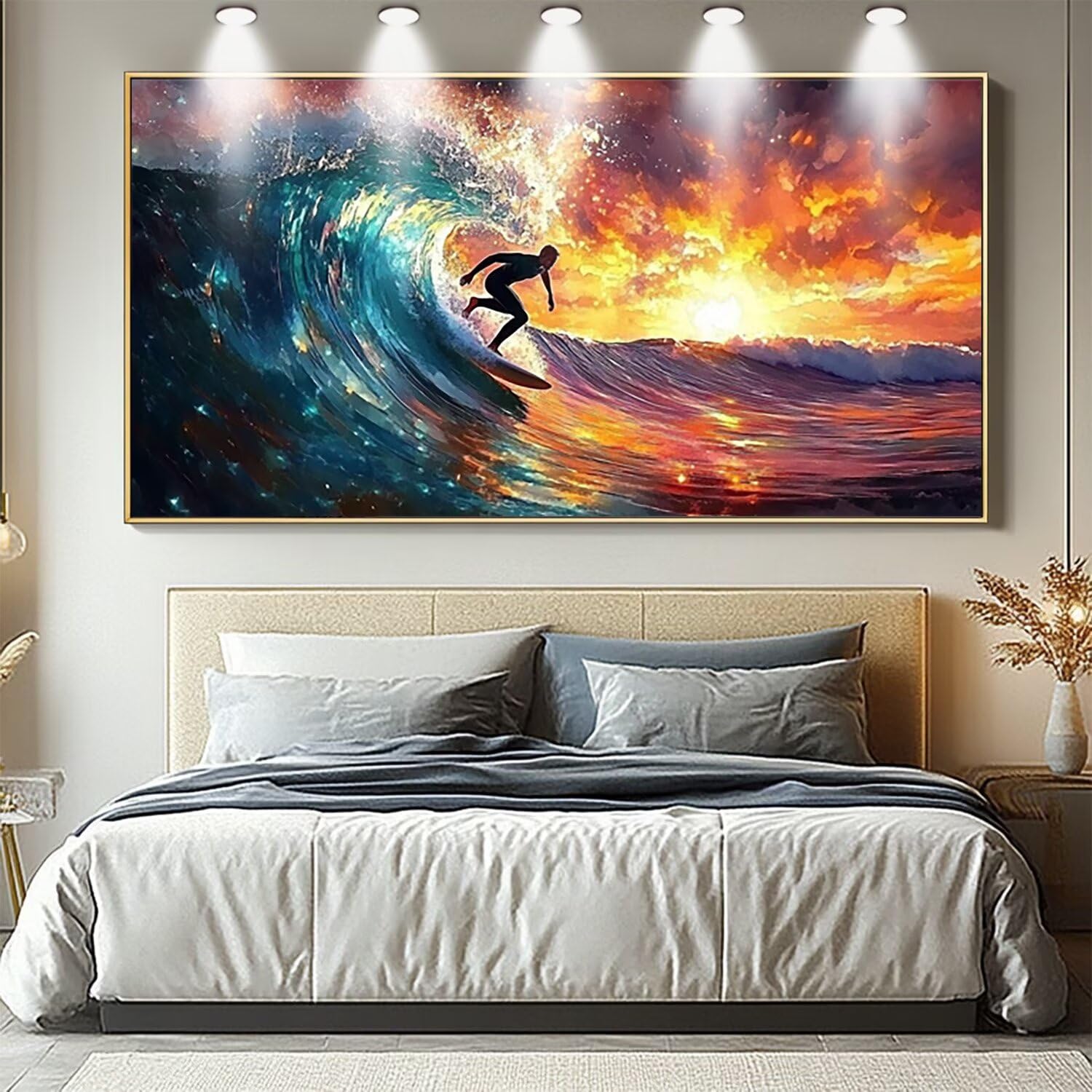Diamond Painting surfing, zestaw sportowy dla dzieci, do majsterkowania, dla dziewczynek 8 lat, 5D "zrób to sam", mozaika diamentowa, zestaw do majsterkowania, dla początkujących, haft dimond
