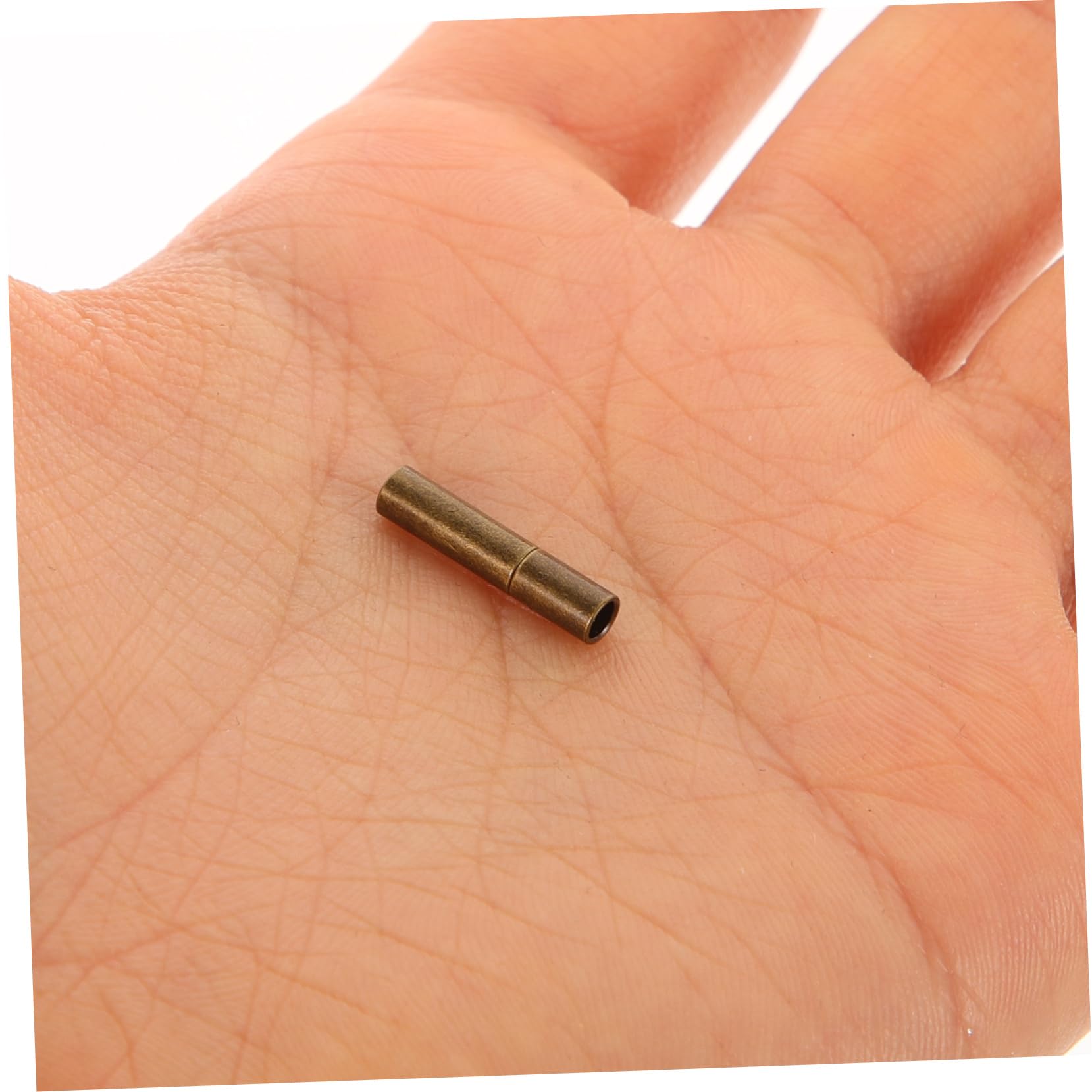 TEHAUX 20pcs Jewelry Making Cord Ends Set End Cap for Rope Ground Latch Small Column End Caps for Bracelet Rope End