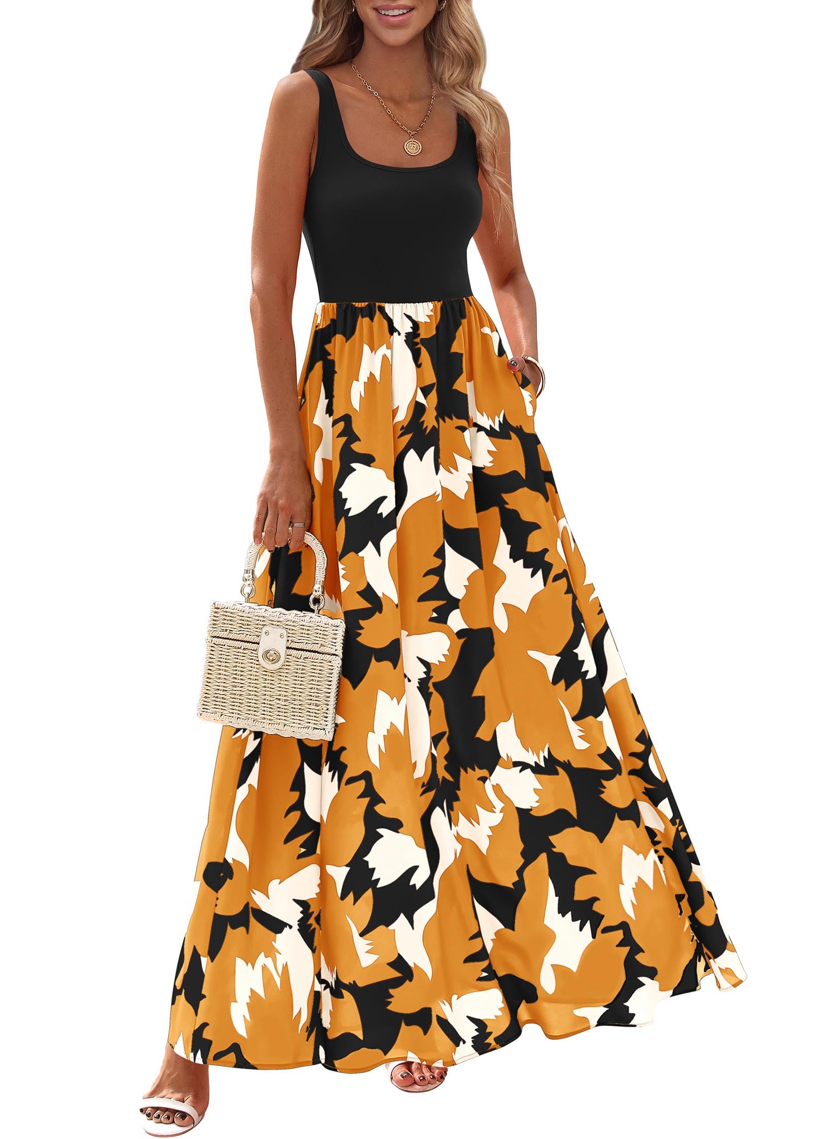KIRUNDO Boho Floral Maxi