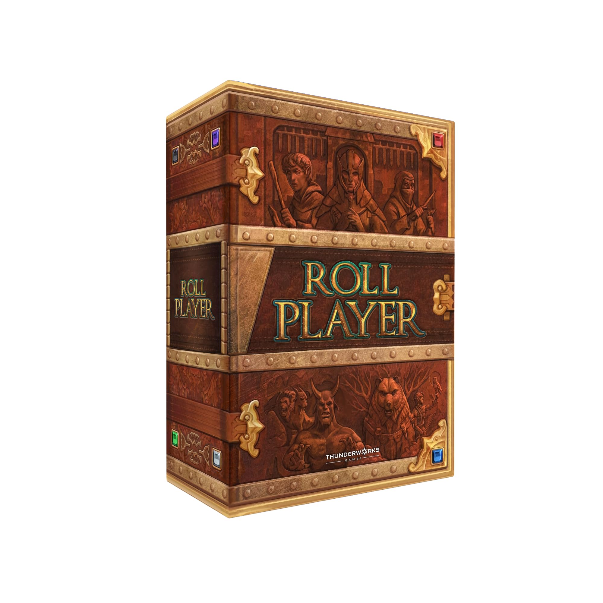 Thunderworks Games Roll Player: Fiends & Familiars Big Box Edition | Expansion and Storage for Roll Player | Strategy Dice & Board Game Game | 60-120 Minutes Family Game for 1-4 Players Ages 14