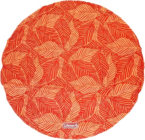 Coleman Tapete redondo reversible para mascotas, mediano, 24 pulgadas, rojo y coral