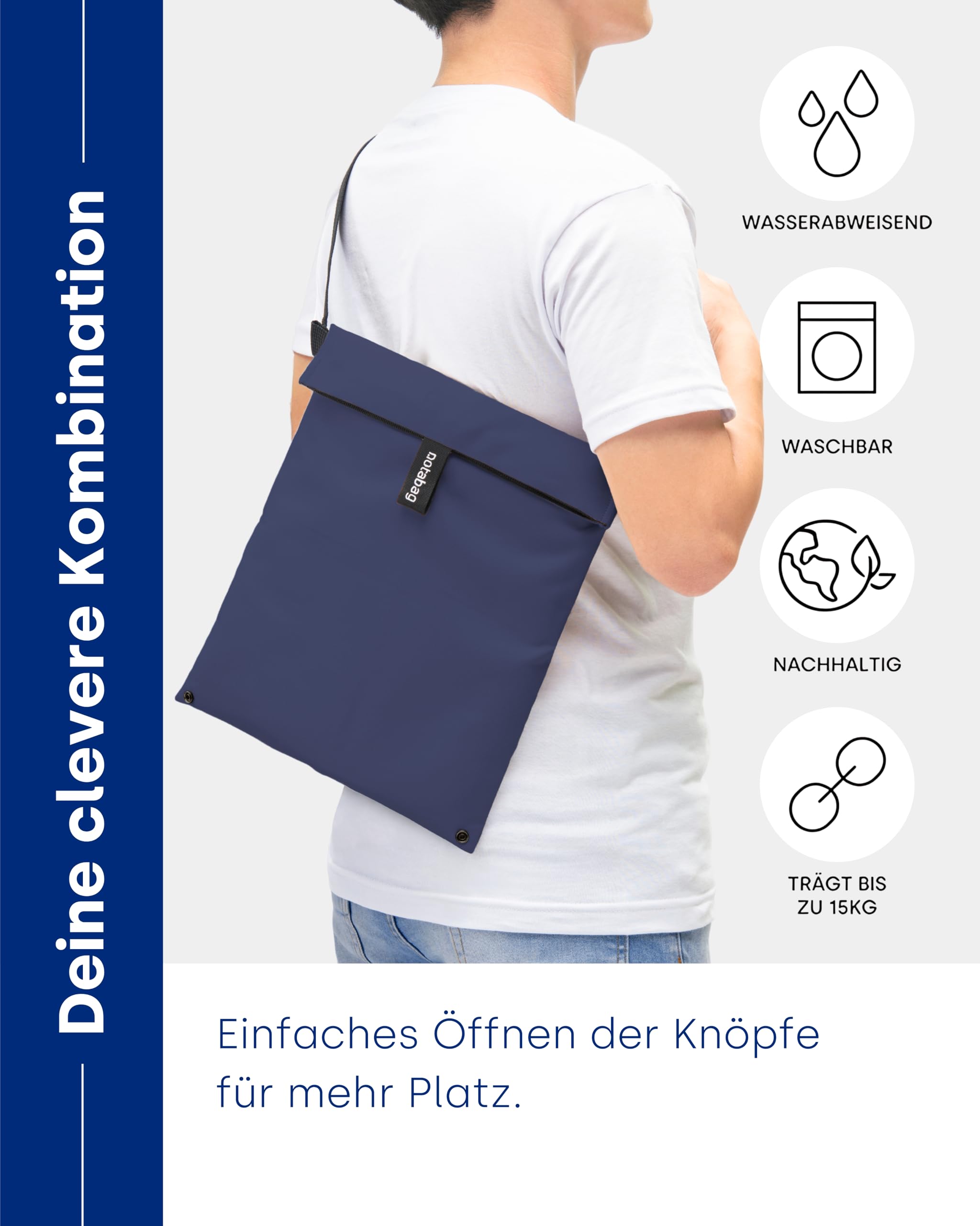 Notabag Crossbody - Navy Blue